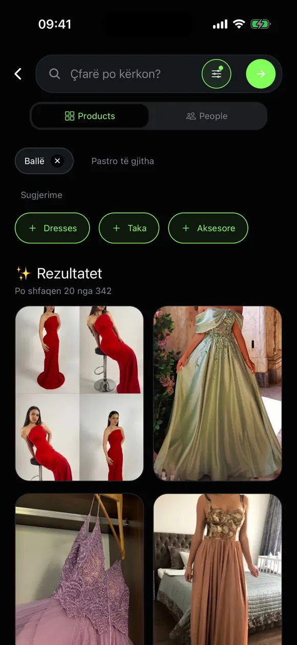 Rezultatet e kërkimit në Huazo për fustane balli